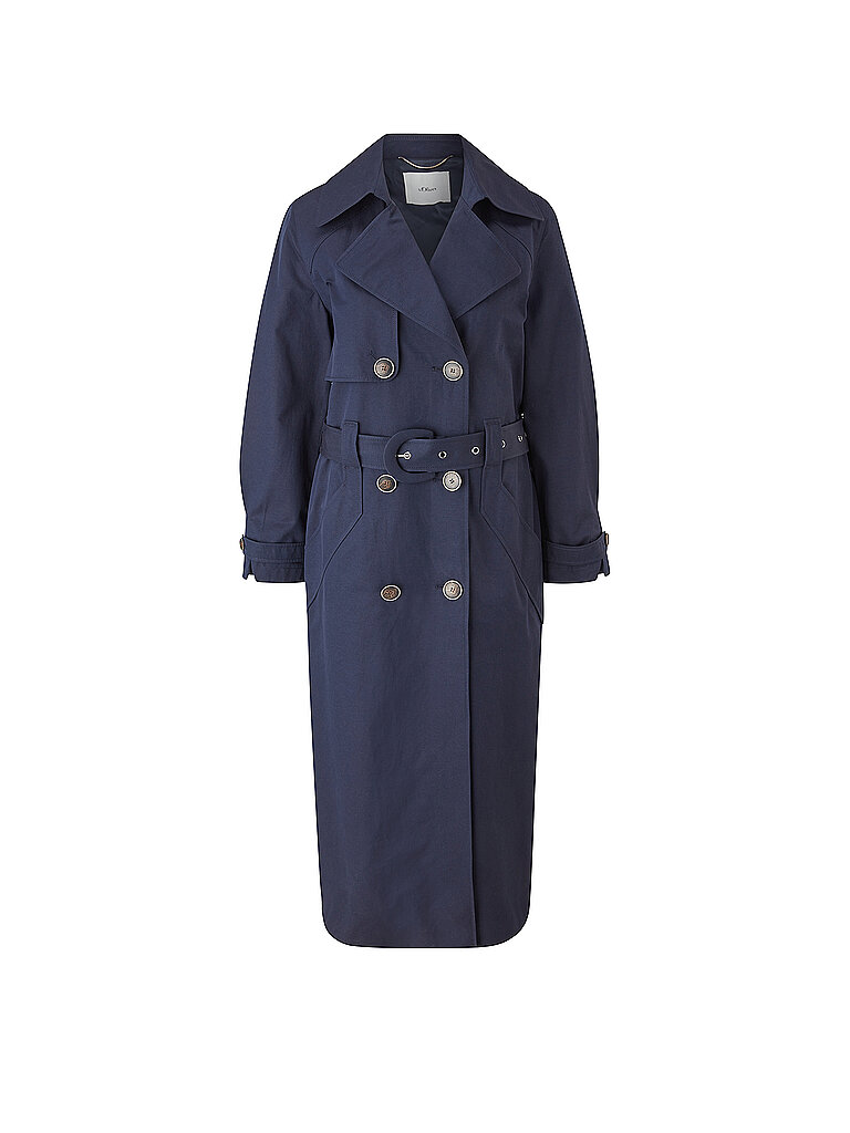 S.OLIVER BLACK LABEL Mantel - Trenchcoat blau | 38